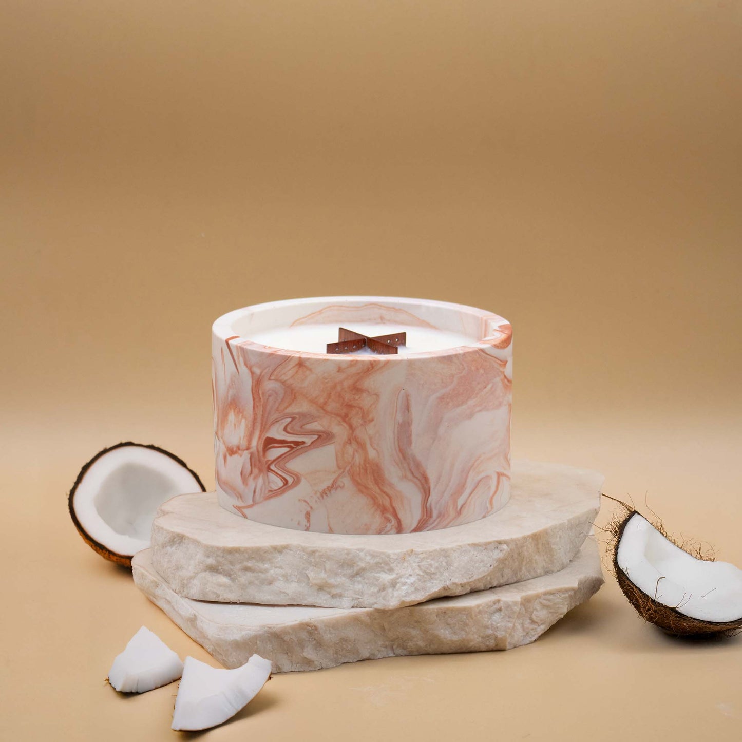 Grande bougie terracotta - Monoï